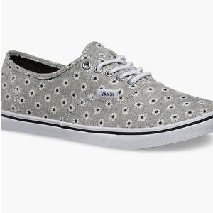 VANS Chambray Floral Authentic Lo Pro Womens Shoes